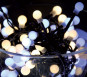 Guirlande lumineuse - 160 LEDs - effet cerise - clignotante - blanc chaud/blanc froid
