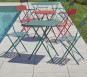 FLORONE - Ensemble table et chaises de jardin - 2 places - Vert Amande